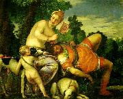 Paolo  Veronese venus and adonis oil painting